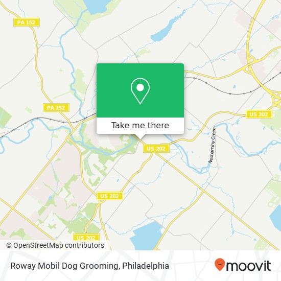 Roway Mobil Dog Grooming map