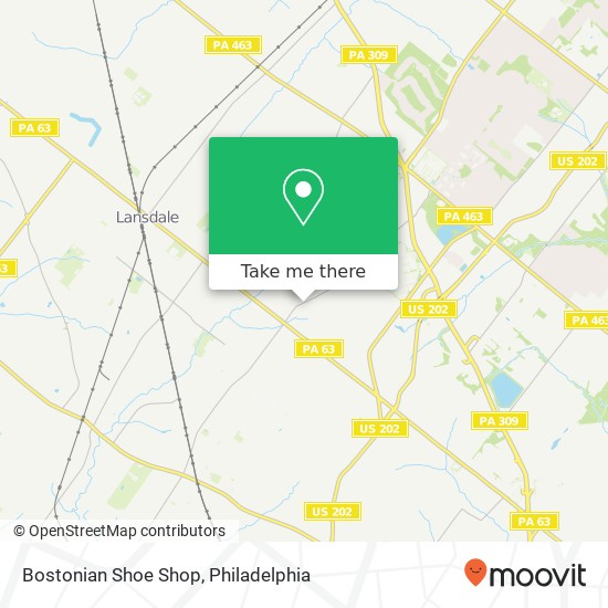Bostonian Shoe Shop map