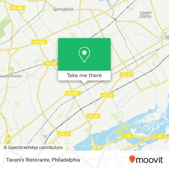 Tavani's Ristorante map