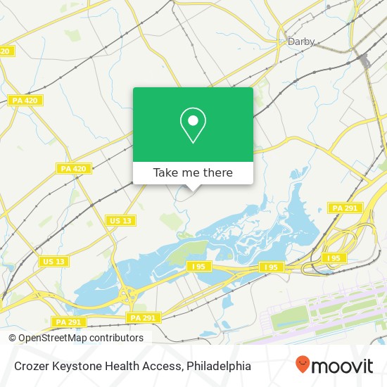 Mapa de Crozer Keystone Health Access