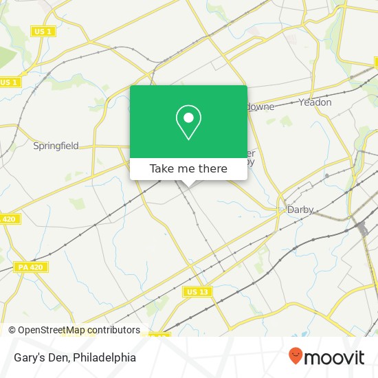 Gary's Den map