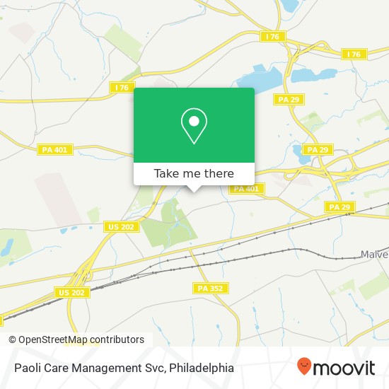 Paoli Care Management Svc map