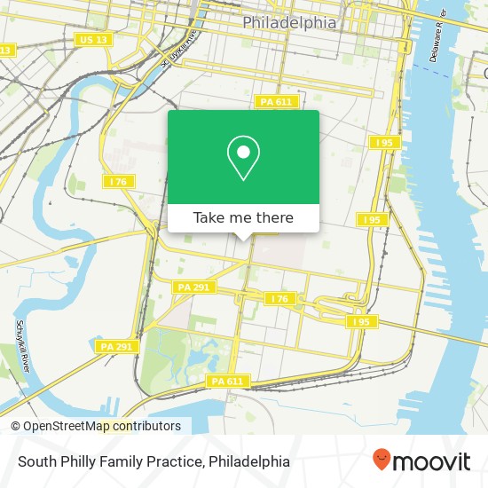 Mapa de South Philly Family Practice