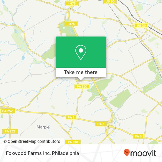 Foxwood Farms Inc map