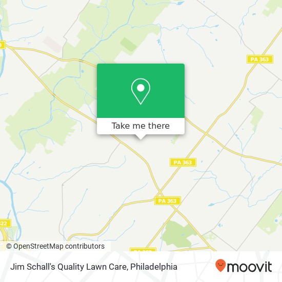 Jim Schall's Quality Lawn Care map