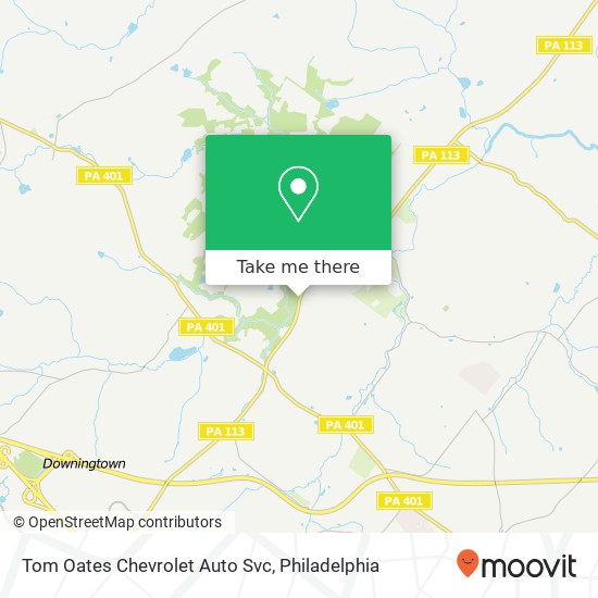 Mapa de Tom Oates Chevrolet Auto Svc