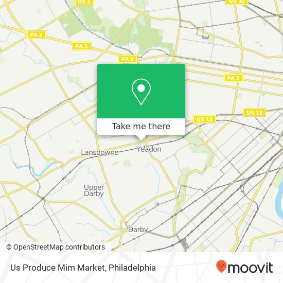 Mapa de Us Produce Mim Market