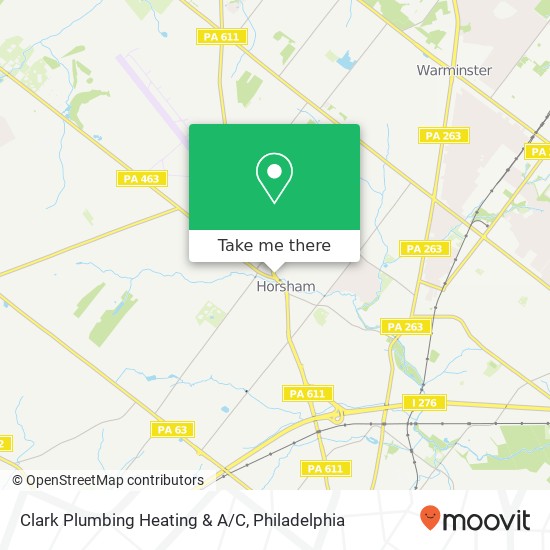 Clark Plumbing Heating & A/C map