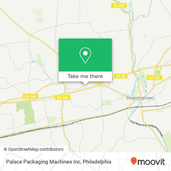 Palace Packaging Machines Inc map