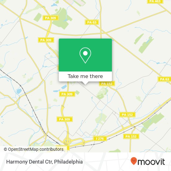 Harmony Dental Ctr map