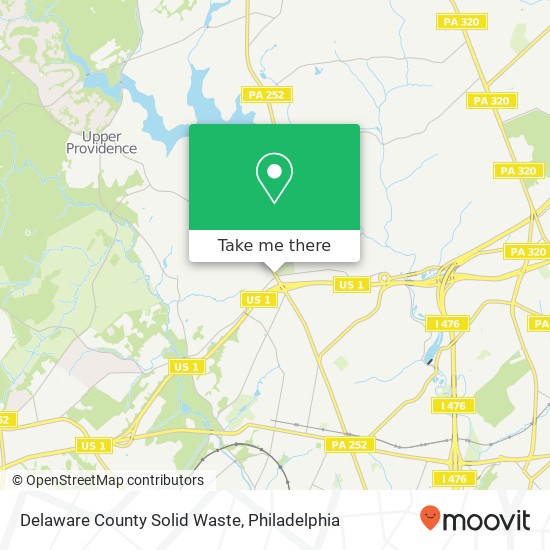 Mapa de Delaware County Solid Waste