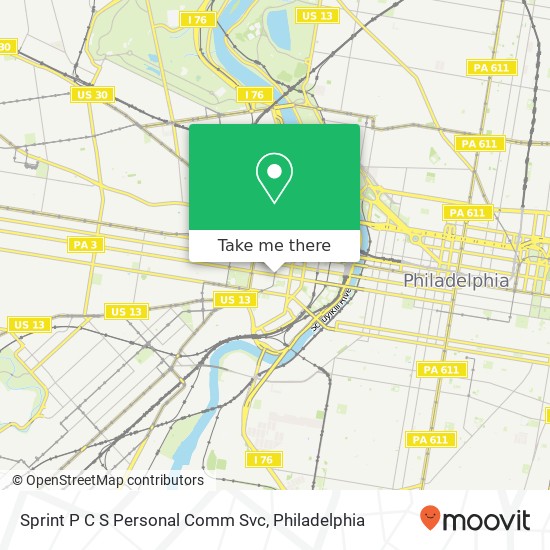 Sprint P C S Personal Comm Svc map