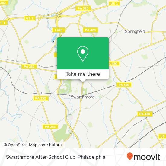 Swarthmore After-School Club map