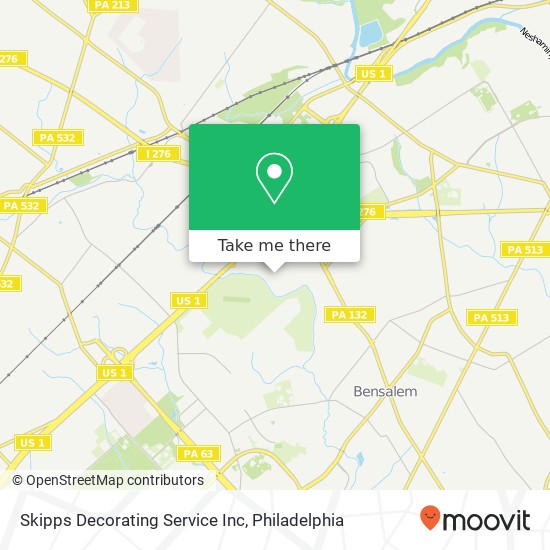 Mapa de Skipps Decorating Service Inc