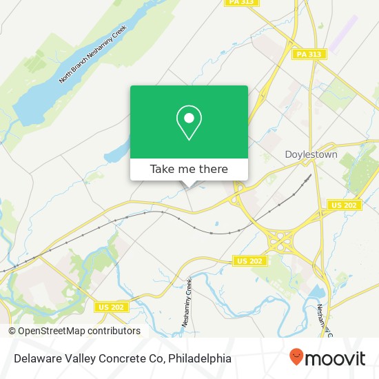 Delaware Valley Concrete Co map