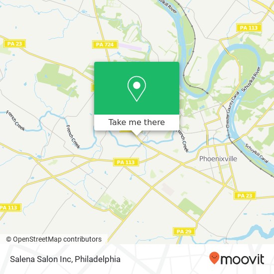Salena Salon Inc map