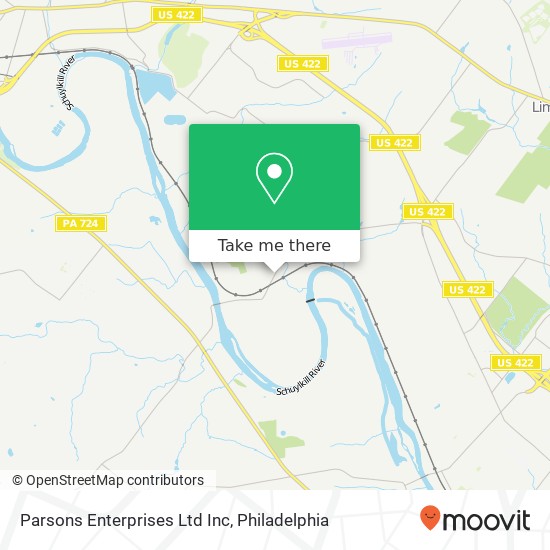 Parsons Enterprises Ltd Inc map