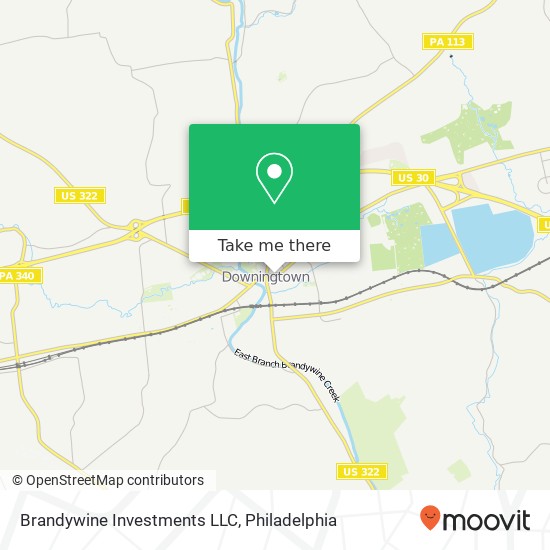 Mapa de Brandywine Investments LLC