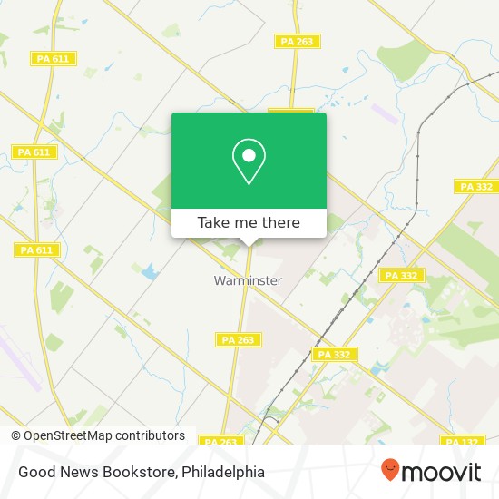 Mapa de Good News Bookstore