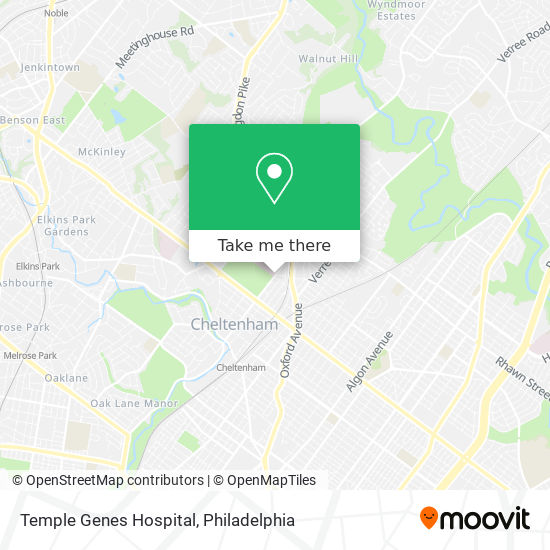 Temple Genes Hospital map