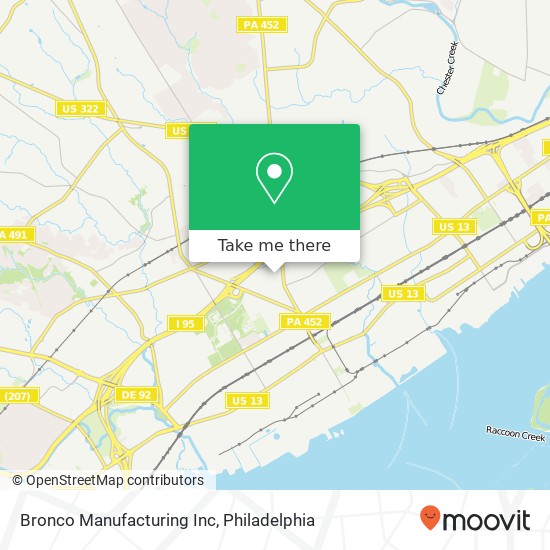 Bronco Manufacturing Inc map