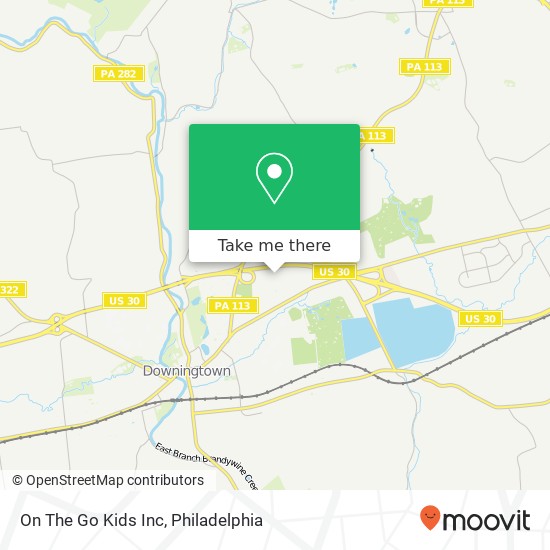 On The Go Kids Inc map