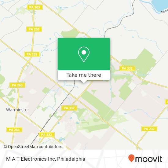 Mapa de M A T Electronics Inc