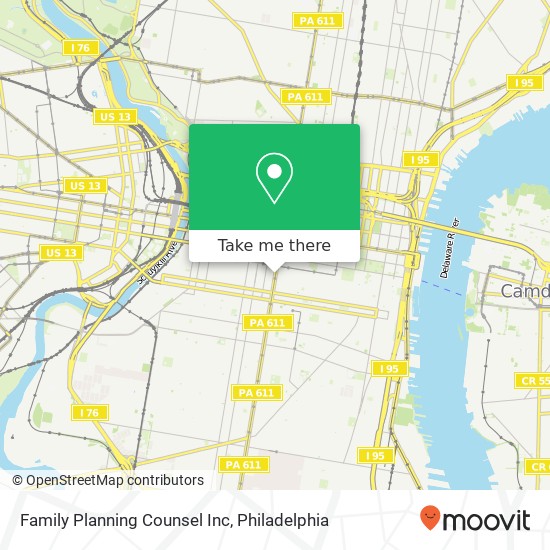 Family Planning Counsel Inc map