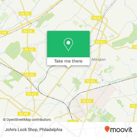John's Lock Shop map