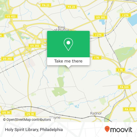 Mapa de Holy Spirit Library
