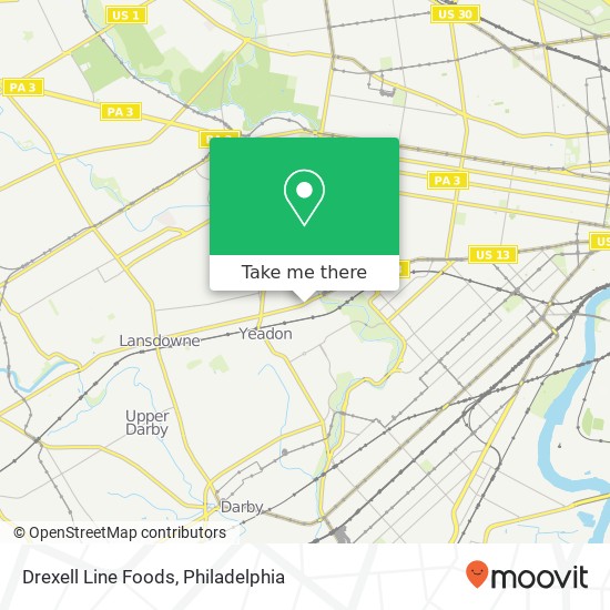 Drexell Line Foods map