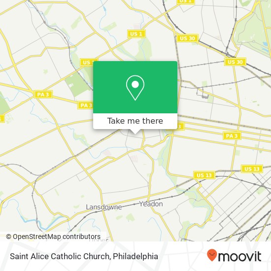Mapa de Saint Alice Catholic Church