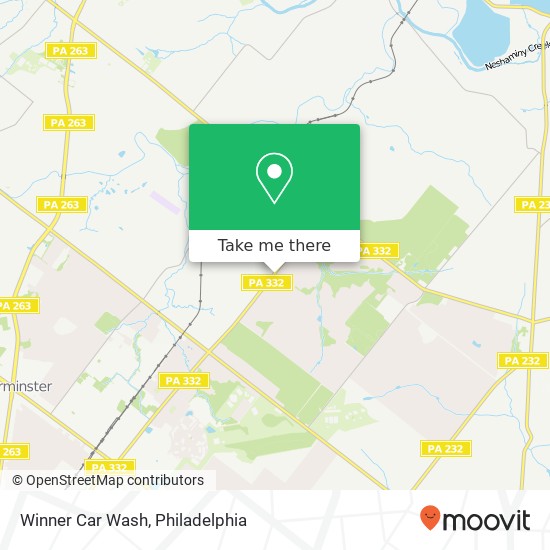 Winner Car Wash map