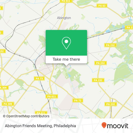 Mapa de Abington Friends Meeting