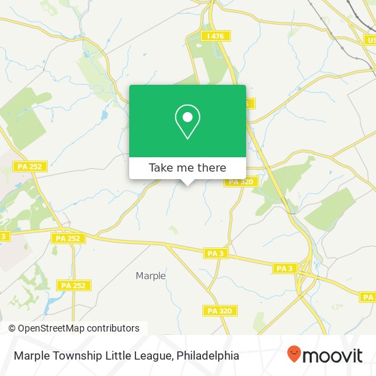 Mapa de Marple Township Little League