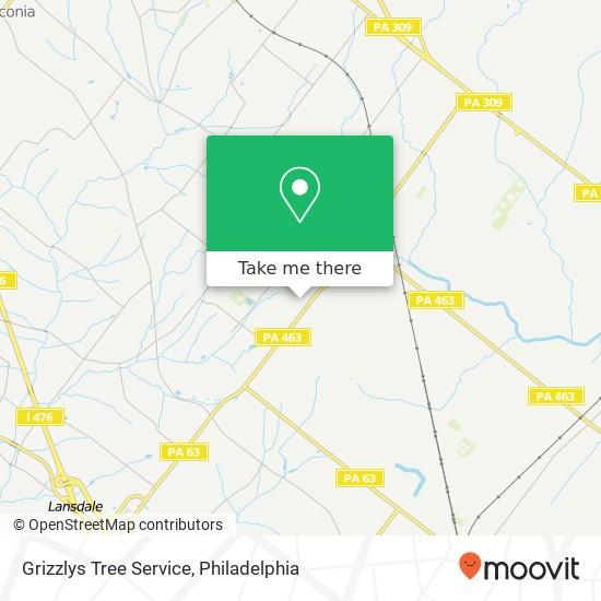 Grizzlys Tree Service map