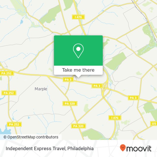 Independent Express Travel map