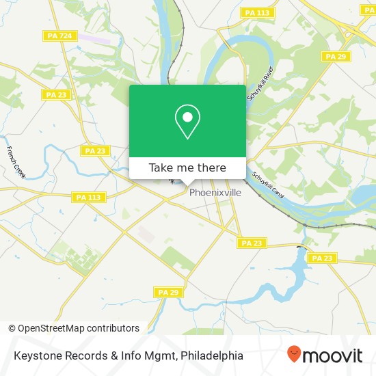 Keystone Records & Info Mgmt map