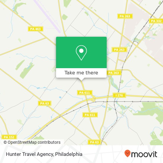 Hunter Travel Agency map