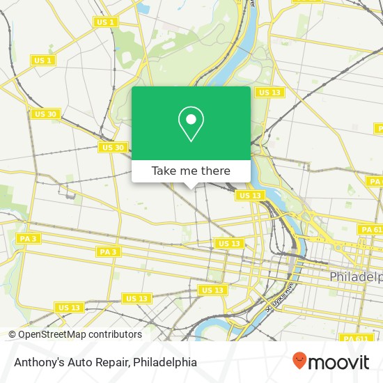 Anthony's Auto Repair map