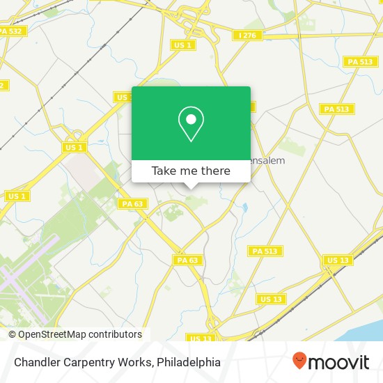 Chandler Carpentry Works map