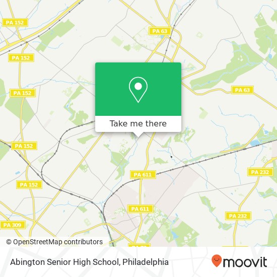 Mapa de Abington Senior High School