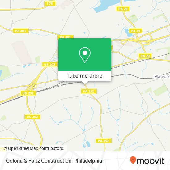 Mapa de Colona & Foltz Construction