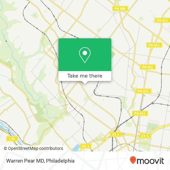 Warren Pear MD map