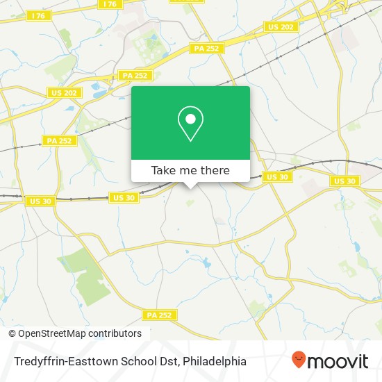 Mapa de Tredyffrin-Easttown School Dst
