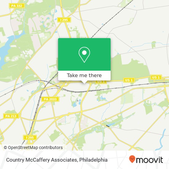 Country McCaffery Associates map