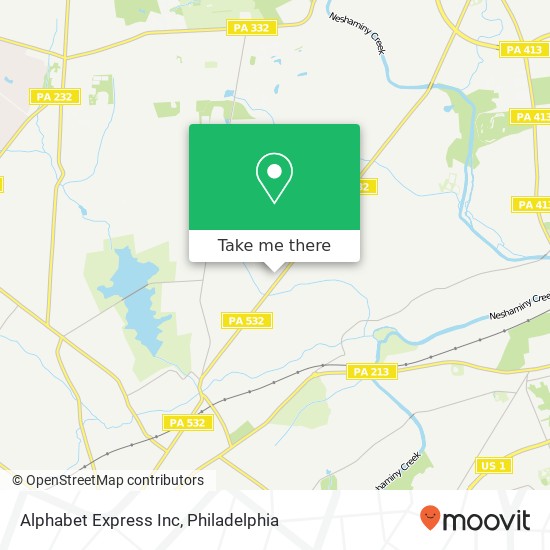 Mapa de Alphabet Express Inc