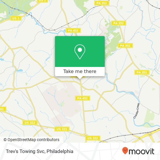 Mapa de Trev's Towing Svc