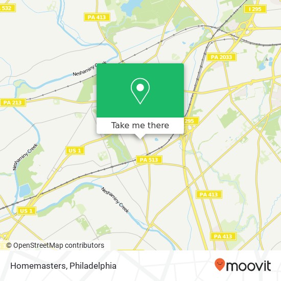Homemasters map