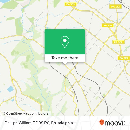 Phillips William F DDS PC map